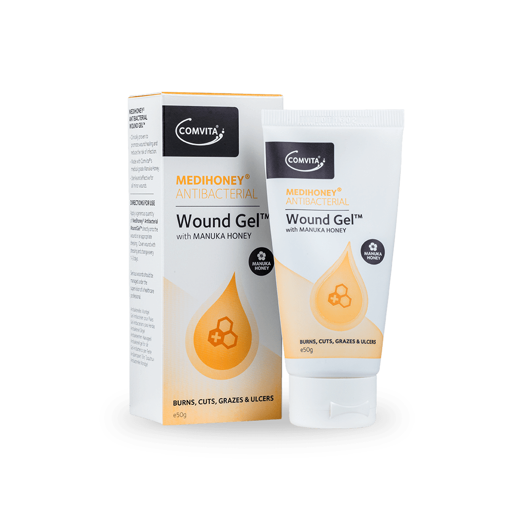 Comvita Antibacterial Wound Gel 50g, Tube and Packaging